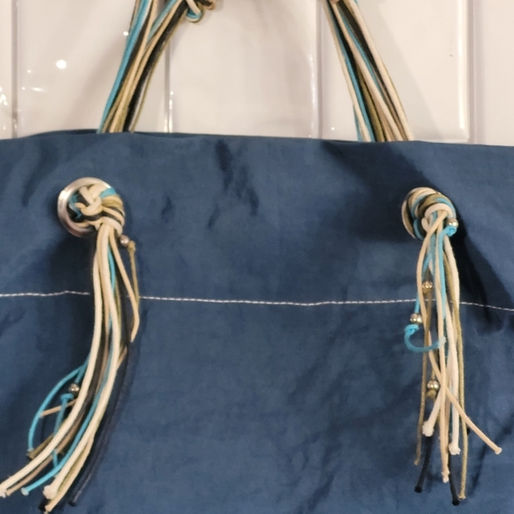 KOALA  Medium Size Nylon/Canvas? Tote Snap Closure Lightweight String/Be… - Picture 2 of 8